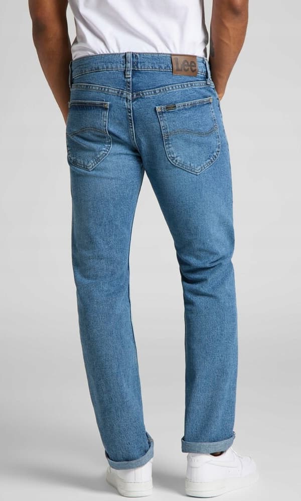 Lee LEGENDARY SLIM Glory FITTED RAKA BEN BLÅ DENIM W38 L30