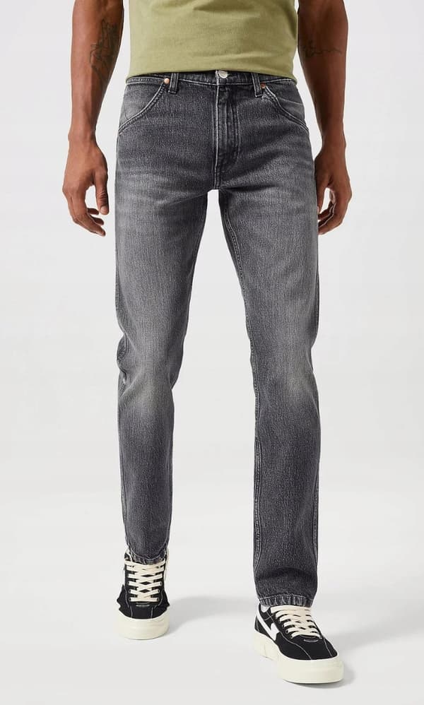 Wrangler 11MWZ ORIGINAL SLIM Marshall FITTED SVART GRÅ DENIM W33 L32