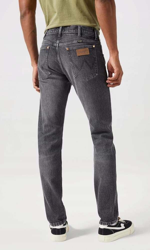 Wrangler 11MWZ ORIGINAL SLIM Marshall FITTED SVART GRÅ DENIM W33 L32