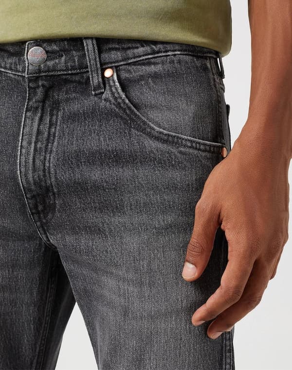 Wrangler 11MWZ ORIGINAL SLIM Marshall FITTED SVART GRÅ DENIM W33 L32