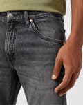 Miniatyrbild 6 av 7: Wrangler 11MWZ ORIGINAL SLIM Marshall FITTED SVART GRÅ DENIM W33 L32