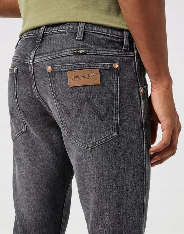 Wrangler 11MWZ ORIGINAL SLIM Marshall FITTED SVART GRÅ DENIM W33 L32