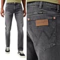 Miniatyrbild 1 av 7: Wrangler 11MWZ ORIGINAL SLIM Marshall FITTED SVART GRÅ DENIM W33 L32