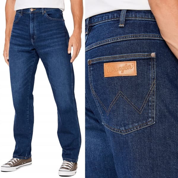 Wrangler FRONTIER RELAXED Dancing Water SIMPLE DARK DENIM W34 L30