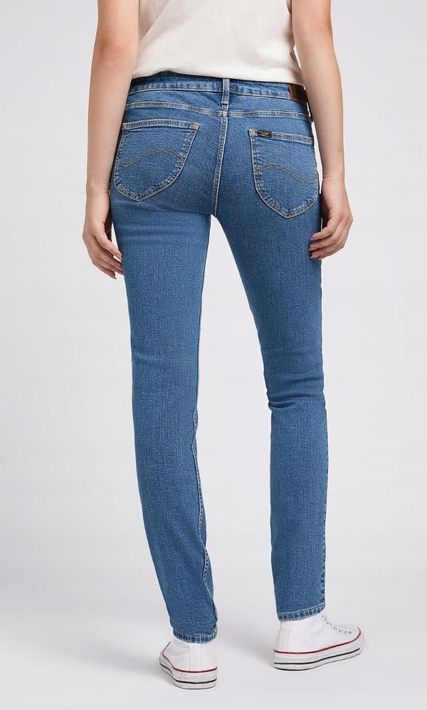 Lee SCARLETT SKINNY Vintage Mid STRETCH BLÅ DENIM W28 L29