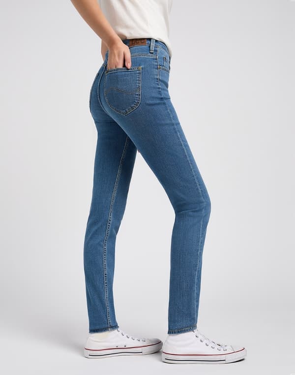 Lee SCARLETT HIGH Palette Cleanser TUBULAR BLUE DENIM W29 L31