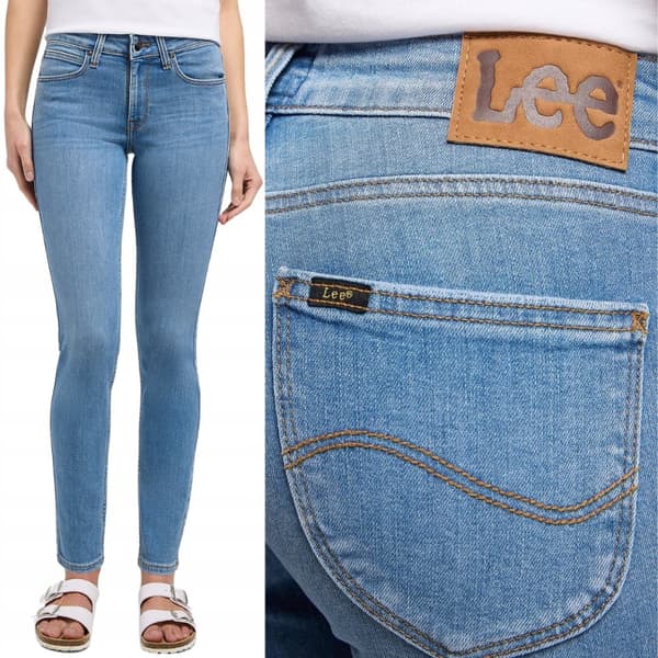 Lee SCARLETT SKINNY Mid Conversation MUKAVAT SKINNY SININEN FARKUT W27 L31