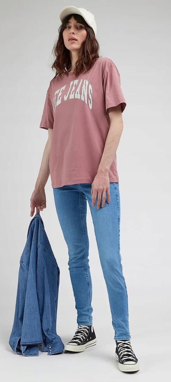Lee SCARLETT SKINNY Majestic Wave STRINGS BLÅ DENIM W29 L31