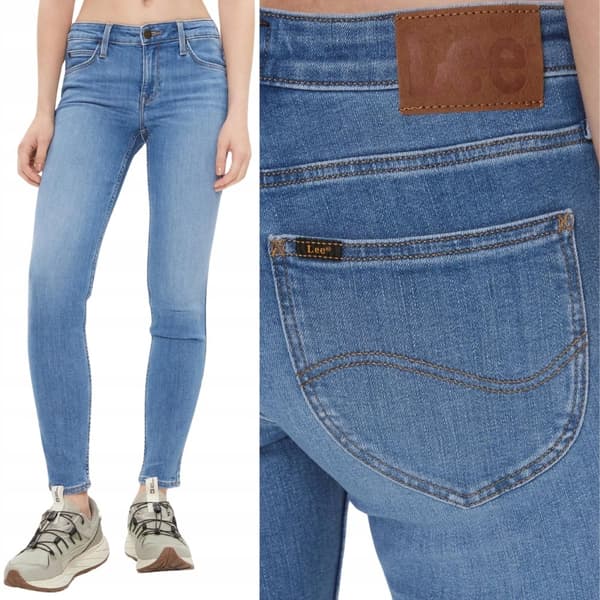 Lee SCARLETT SKINNY Majestic Wave STRINGS BLÅ DENIM W29 L31