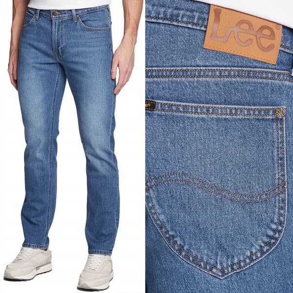 Lee DAREN ZIP FLY REGULAR Azure ENKLA BLÅ JEANS W31 L32