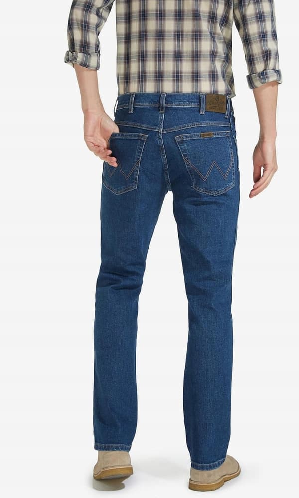 Wrangler REGULAR Dark Stone DURABLE JEANS CLASSIC Pewex W31 L32