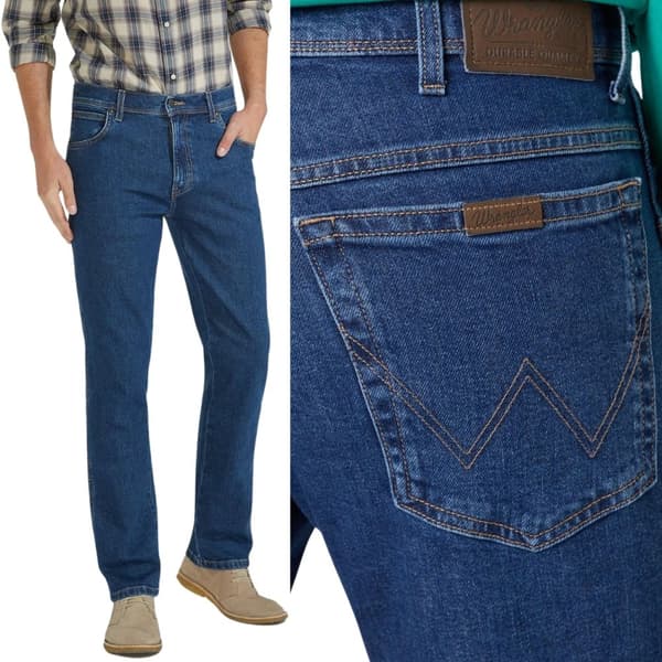 Wrangler REGULAR Dark Stone DURABLE JEANS CLASSIC Pewex W31 L32