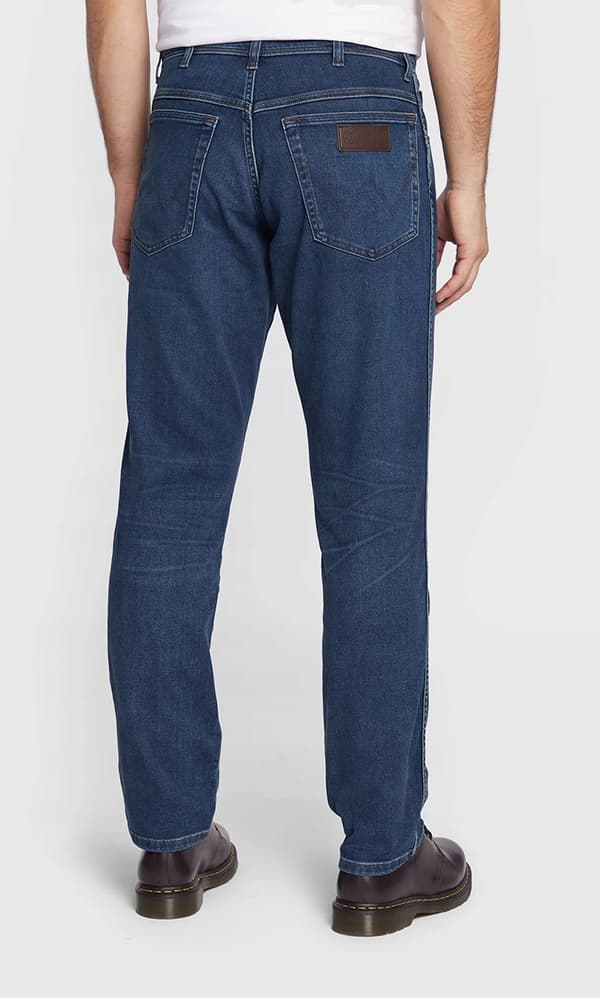 Wrangler TEXAS SLIM Silkyway EPIC SOFT SOFT DARK DENIM W40 L36