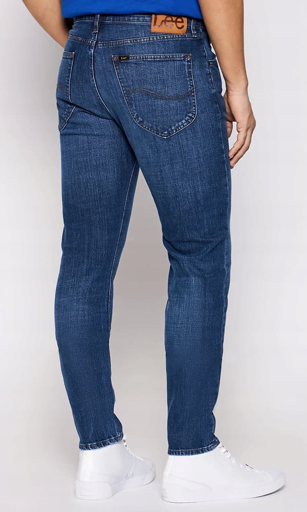 Lee AUSTIN REGULAR TAPERED Mellanblå Grass CLASSIC TAPERED DENIM W31 L32