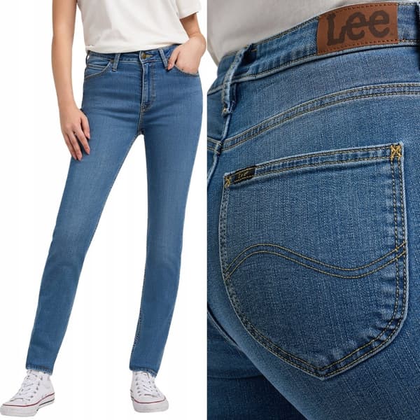 Lee SCARLETT HIGH Palette Cleanser TUBULAR BLUE DENIM W27 L31