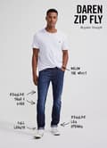 Miniatyrbild 8 av 8: Lee DAREN REGULAR RAKA Country Road RAKA BLÅ JEANS W33 L32