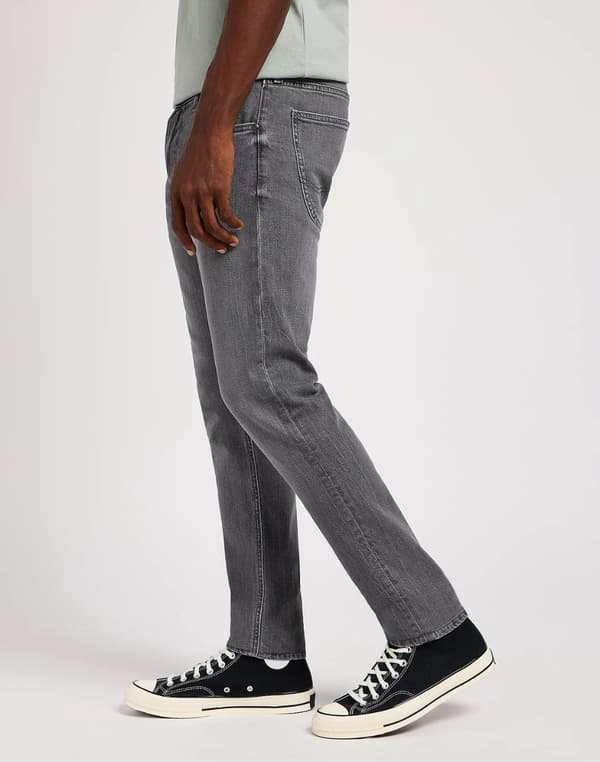 Lee LUKE SLIM TAPERED Off The Grid INDIGOOD SKINNY GRÅ DENIM W33 L34