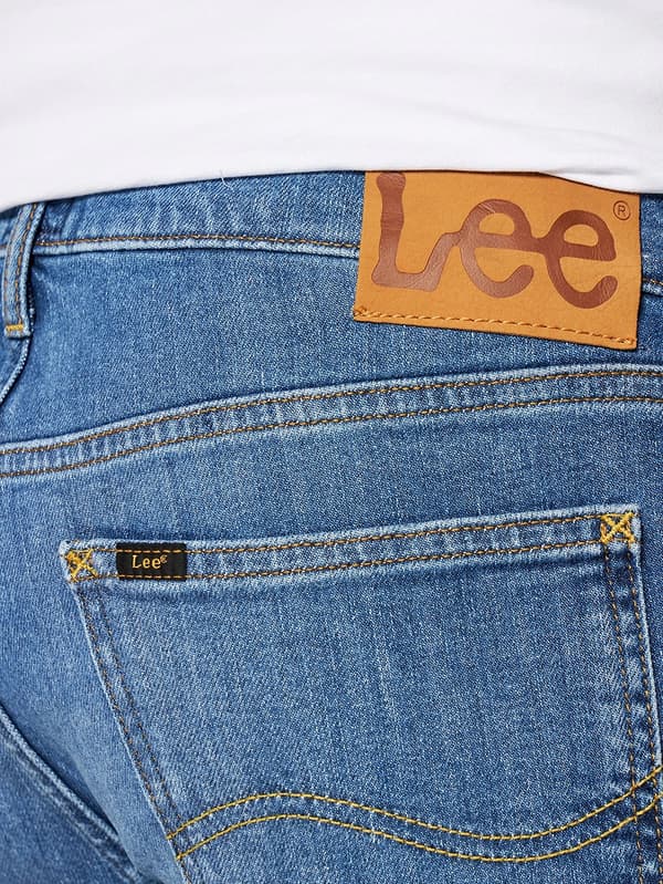 Lee DAREN ZIP FLY REGULAR Mörka Freeport ENKLA BLÅ JEANS W38 L32