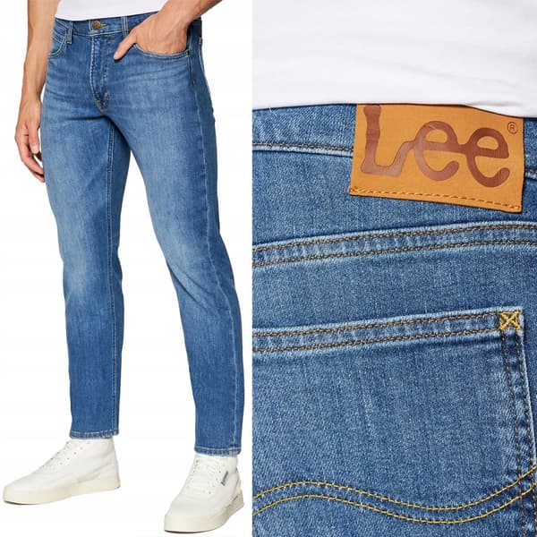 Lee DAREN ZIP FLY REGULAR Mörka Freeport ENKLA BLÅ JEANS W38 L32