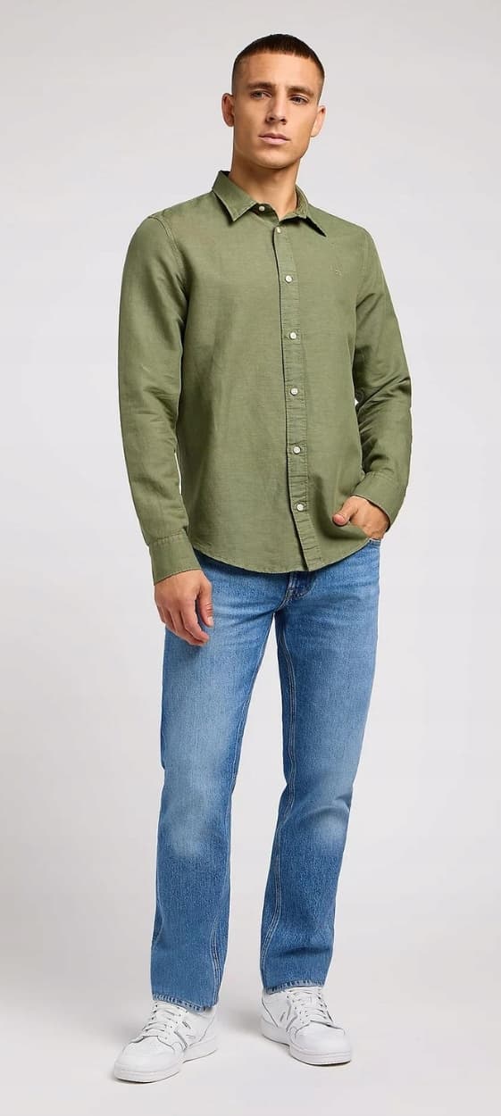 Lee DAREN REGULAR Chill Out STRAIGHT LAV STRETCH BLÅ DENIM W32 L32