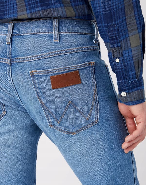 Wrangler BRYSON SKINNY Halt SKINNY BLUE DENIM W36 L32