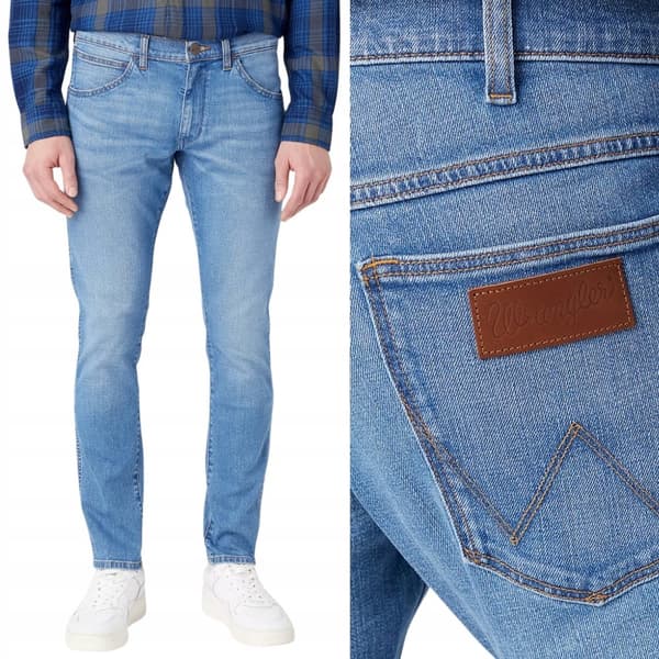Wrangler BRYSON SKINNY Halt SKINNY BLUE DENIM W36 L32
