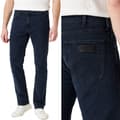 Miniatyrbillede 1 af 7: Wrangler GREENSBORO Jernblå Marineblå DENIM W40 L36