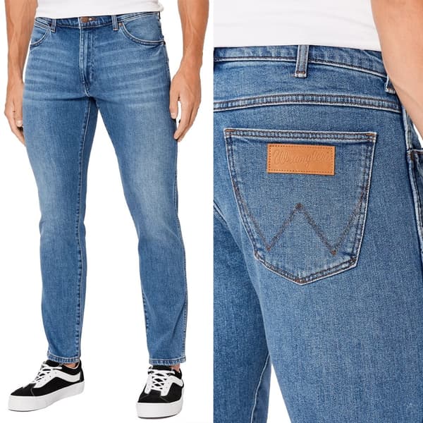 Wrangler LARSTON SLIM TAPERED Uusi suosikki TAPERED BLUE -FARKUT W34 L36