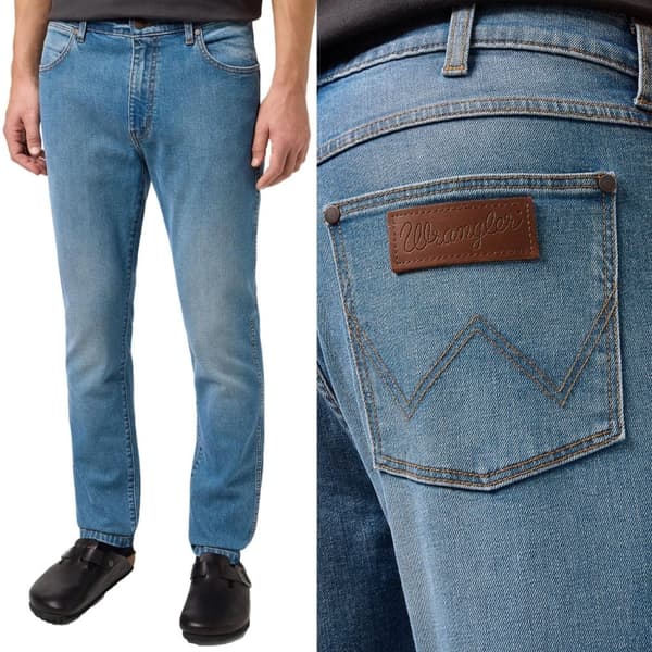 Wrangler LARSTON SLIM TAPERED Stride TAPERED SINISET FARKUT W33 L32
