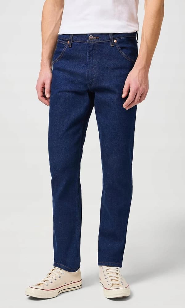 Wrangler 11MWZ ORIGINAL SLIM Rinse FITTED MARINBLÅ DENIM W33 L34