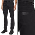 Pikkukuva 1 / 7: Wrangler LARSTON SLIM TAPERED Atmosphere TAPERED BLACK DENIM W33 L36