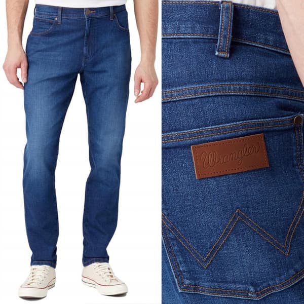 Wrangler RIVER TRUE TAPERED Far Away KLASSISK TAPERED MÖRK DENIM W33 L32