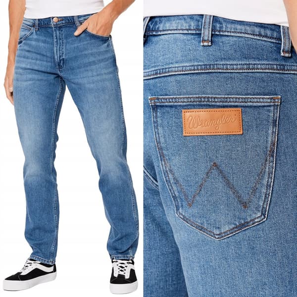 Wrangler GREENSBORO Uusi suosikki SIMPLE BLUE JEANS W46 L32
