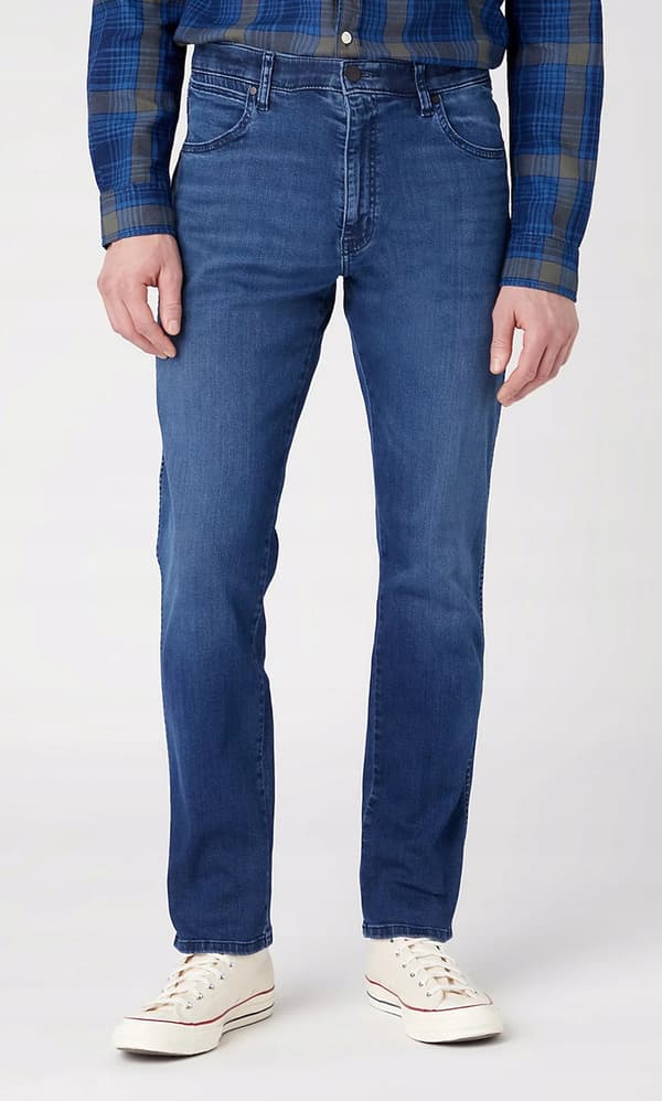 Wrangler River Free to Stretch Apollo Classic avsmalnande jeans W33 L32