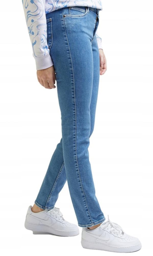 Lee ELLY SLIM Shredder Blue FITTED STRAIGHT STRETCH DENIM W31 L31