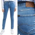 Pikkukuva 1 / 8: Lee ELLY SLIM Shredder Blue FITTED STRAIGHT STRETCH DENIM W31 L31