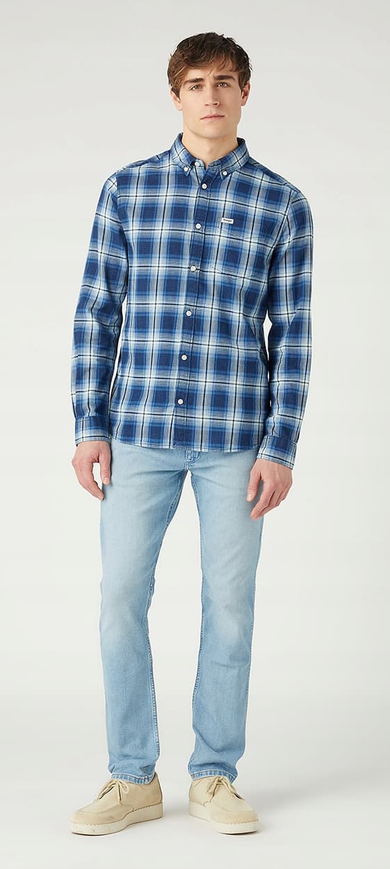 Wrangler 11MWZ SLIM Horizon FITTED SUORA SININEN FARKKU W33 L34