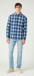 Pikkukuva 5 / 7: Wrangler 11MWZ SLIM Horizon FITTED SUORA SININEN FARKKU W33 L34