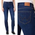 Miniatyrbild 1 av 7: Wrangler SLIM Kensington FITTED RAKIGT HIGH WAIST MÖRK DENIM W27 L32