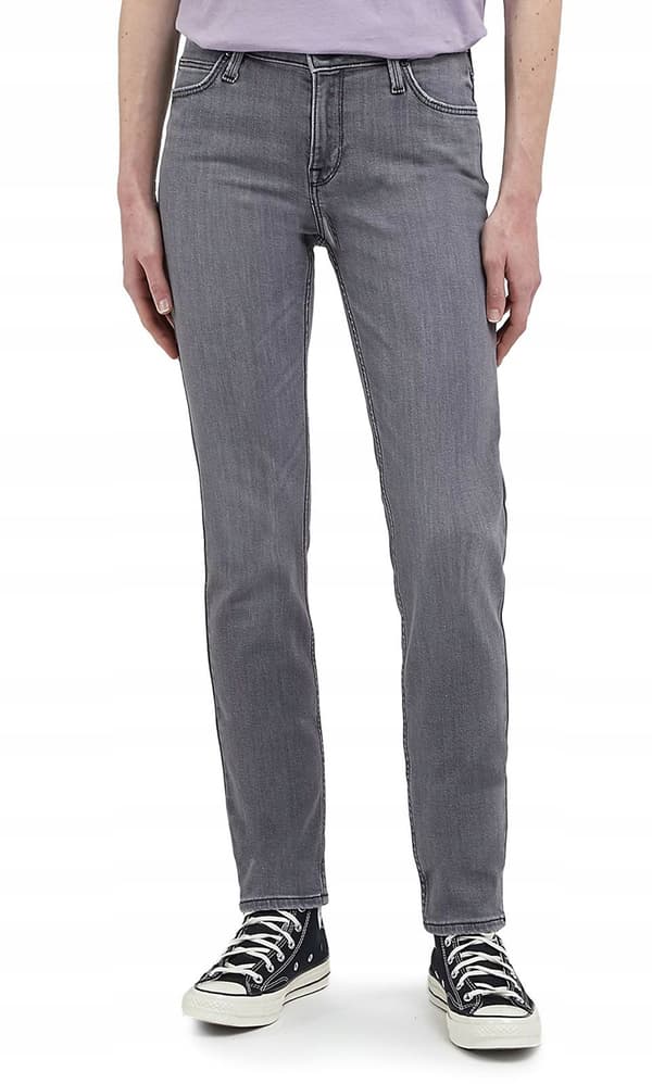 Lee ELLY SLIM Regal Grey STRAIGHT FIT GRÅ DENIM W31 L31