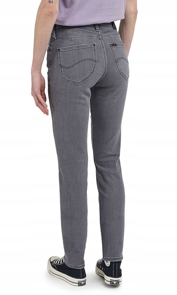Lee ELLY SLIM Regal Grey STRAIGHT FIT GRÅ DENIM W30 L31