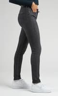 Pikkukuva 6 / 8: Lee SCARLETT HIGH Middle of the Night SKINNY HIGH WAIST GREY DENIM W28 L33