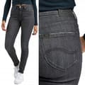Pikkukuva 1 / 8: Lee SCARLETT HIGH Middle of the Night SKINNY HIGH WAIST GREY DENIM W28 L33