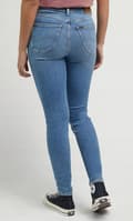 Pikkukuva 4 / 8: Lee SCARLETT HIGH Bright Storms SKINNY HIGH WAIST BLUE DENIM W28 L31