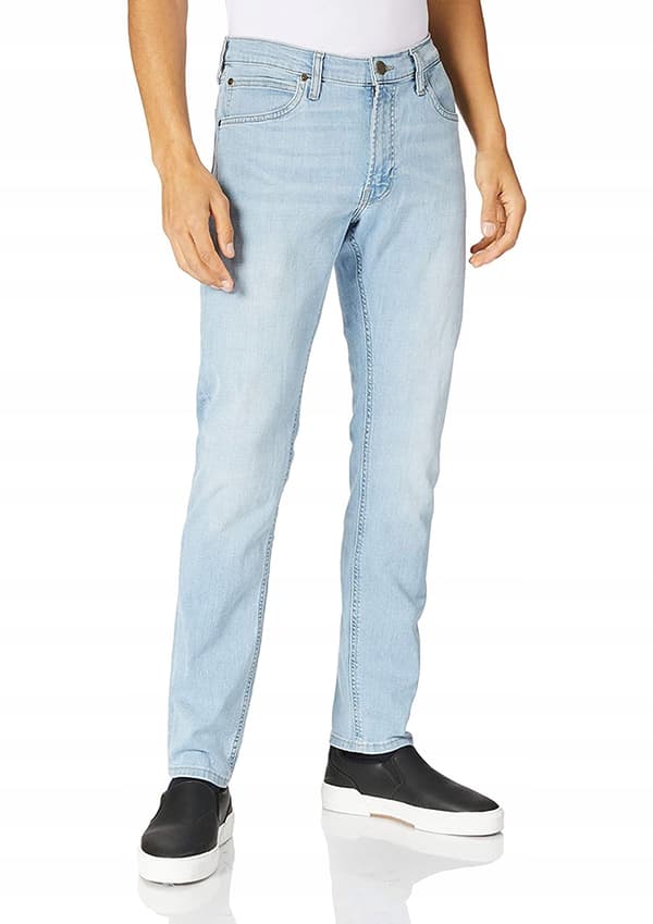 Lee LUKE SLIM TAPERED Bleached Cody SKINNY LIGHT DENIM W36 L32