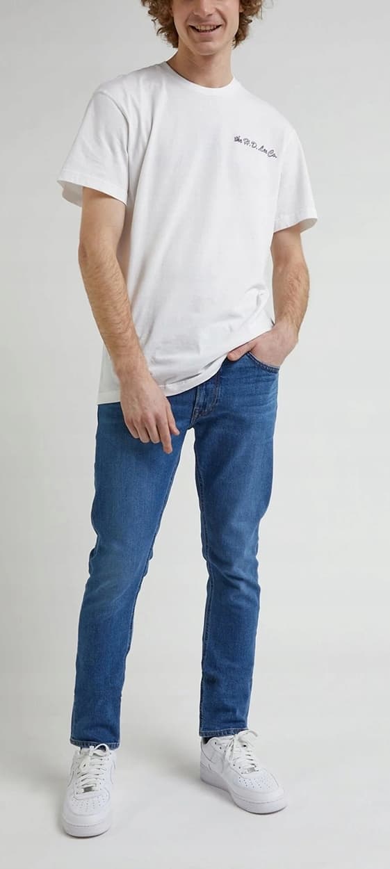 Lee LUKE SLIM Blue Shadow Mid INDIGOOD JEANS BLÅ JEANS W38 L32