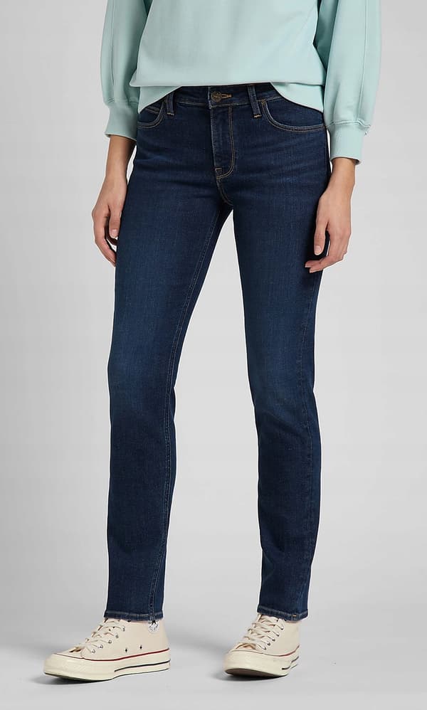 Lee ELLY SLIM Mörk Daisy FITTED RAKT MÖRK DENIM W27 L31