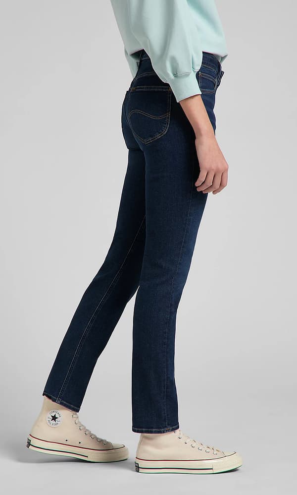 Lee ELLY SLIM Mörk Daisy FITTED RAKT MÖRK DENIM W27 L31