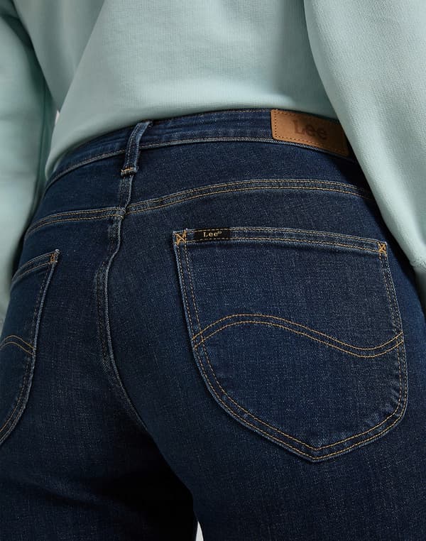 Lee ELLY SLIM Mörk Daisy FITTED RAKT MÖRK DENIM W27 L31