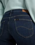 Miniatyrbild 7 av 8: Lee ELLY SLIM Mörk Daisy FITTED RAKT MÖRK DENIM W27 L31